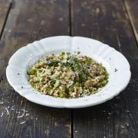 Asparagus & mushroom risotto with fresh parsley & lemon_image