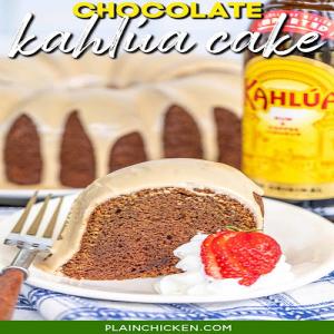 Chocolate Kahlúa Cake - Plain Chicken_image