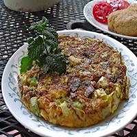 Frittata With Spring Herbs and Leeks image