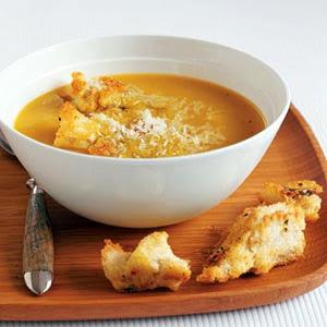 Butternut Squash Soup W/ Sage Parmesan Croutons Recipe_image