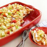 Tempting Caramel Apple Pudding with Gingersnap Crust_image