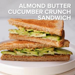 Almond Butter Cucumber Crunch Sandwich Recipe by Tasty image