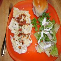 Creamy Chicken and Ravioli With Bacon_image