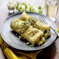 Greens and Chayote Enchiladas With Salsa Verde_image