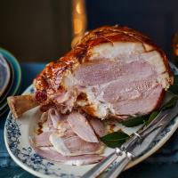 Miso-glazed roast ham image