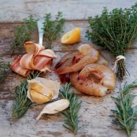 Shrimp Sauteed with Bacon and Herbs image
