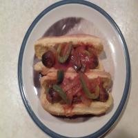 Crock pot Sausage, onions and Pepper subs_image