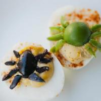 Spider Deviled Eggs for Halloween image