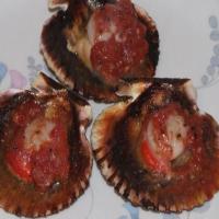 BBQ Scallops in Shell With Tomato_image