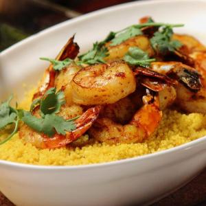 Spiced Couscous with Shrimp and Chermoula image