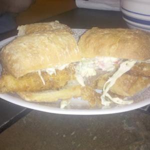 Pan-Fried Catfish Sandwich with Chipotle-Lime Slaw_image