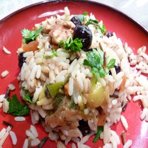 Wild Rice and Barley Pilaf With Dried Fruit image