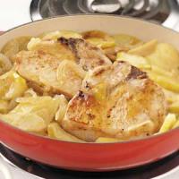Stovetop Pork Chops with Apples image