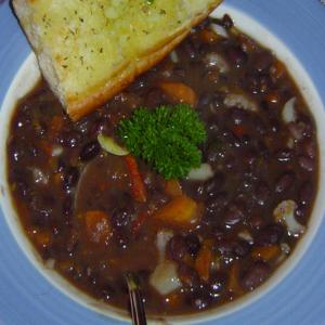 Vegan Black Bean Soup With Cilantro image