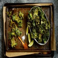 Crisp Kale Chips With Chile and Lime image