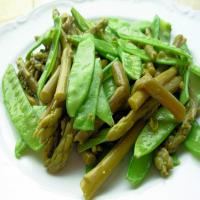 Sauteed Asparagus and Snap Peas image