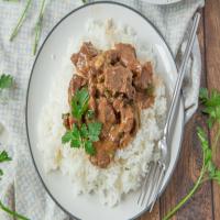 Beef Tips on Rice - Pressure Cooker_image