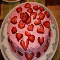 Strawberry Bundt Cake With Lemon Glaze Drizzle (Uses Cake Mix) image