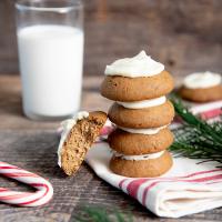 Gingerbread Cookies with Cream Cheese Frosting image