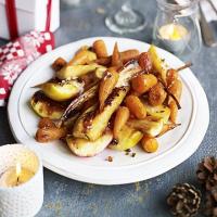 Sticky roasted parsnips, Chantenay carrots & apples image