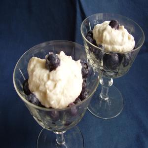 Blueberries With Banana Sauce image