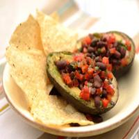 Grilled Avocado Stuffed with Black Bean Salsa_image