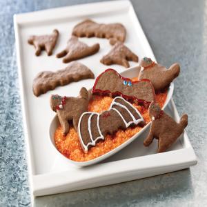 Bats & Cats Chocolate Halloween Cookies image