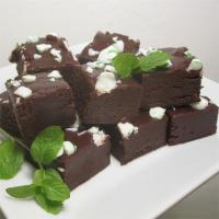 Dark Chocolate Peppermint Fudge image