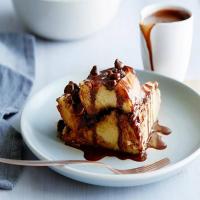 Challah Bread Pudding with Chocolate and Raisins image