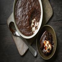 Chocolate tahini pudding with tahini cream and date molasses_image