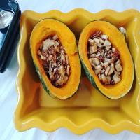 Buttercup Squash with Apples and Pecans image