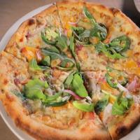 Spicy Summer Peach Pizza image