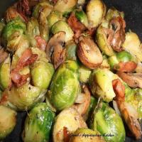Brussel Sprouts with Mushrooms and Bacon image