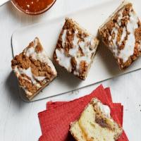 Sour Cream Coffee Cake with Peach Preserves and Lemon Glaze image