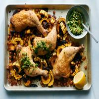 Sheet-Pan Chicken With Squash and Dates image