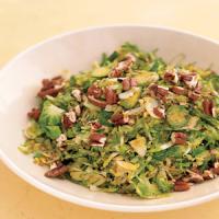Shredded Brussels Sprouts with Pecans and Mustard Seeds image