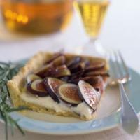 Fresh Fig Tart with Rosemary Cornmeal Crust and Lemon Mascarpone Cream image