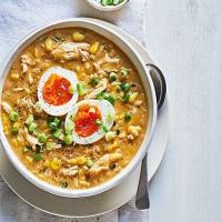 Creamy curried chicken & rice soup image