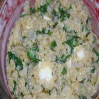 Quinoa With Spinach and Feta Cheese image