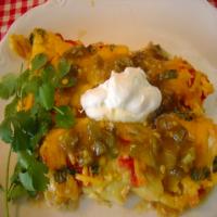 Green, White, and Red Enchiladas image