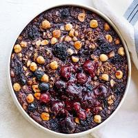 Cocoa & cherry oat bake image