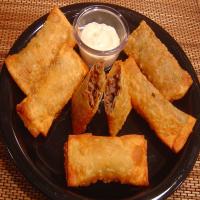 Easy Steak and Cheese Egg Rolls image