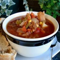 Aunt Gin's Vegetable Soup (Crock Pot)_image