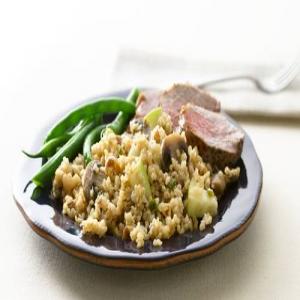 Bulgur with Mushrooms and Blue Cheese_image