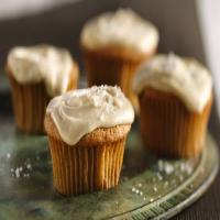 Spiced Apple Cupcakes with Salted Caramel Frosting image