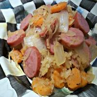 Yet Another Turkey Sausage and Kraut Skillet_image