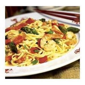 Asparagus and Shrimp Stir-fry with Noodles_image
