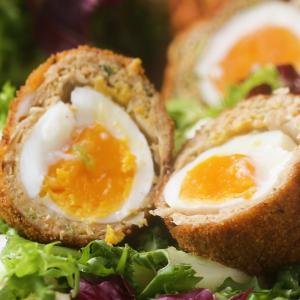 Chicken Masala-wrapped Soft-boiled Eggs Recipe by Tasty_image