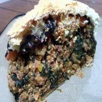 Italian Meat and Spinach Pie image