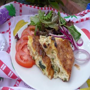 Courgette and Feta Cheese Frittata image